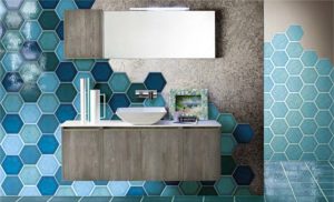 دیزاین فضا با کاشی های 6 ضلعی